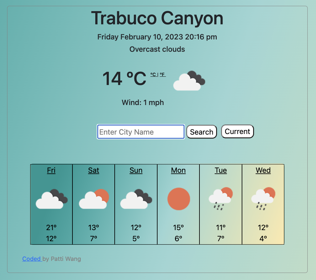 weather project preview